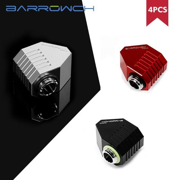 

45 degree/90 degree rotary joint 4pcs computer water-cooled pipe interface red copper quality cpu interface use1