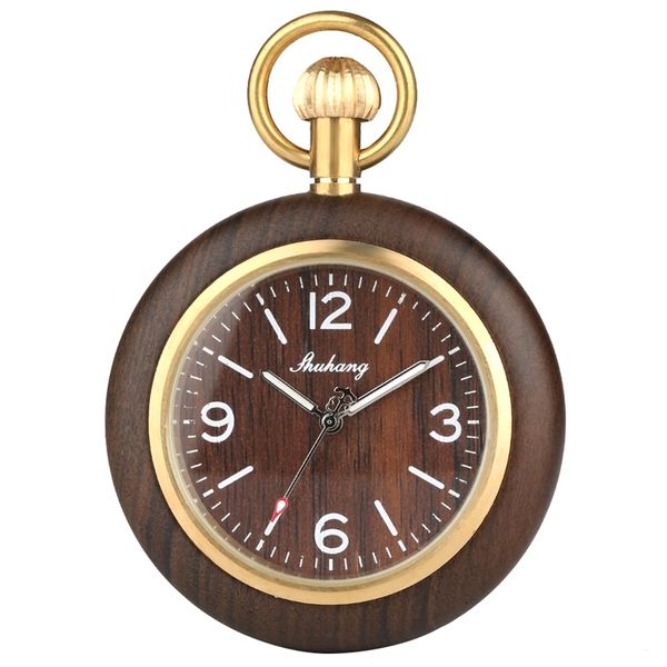 

quartz wooden pocket watch for lover, arabic and roman digital wooden pocket watches for man, sport pocket watch for women men t200502, Slivery;golden