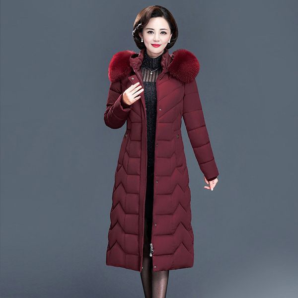 

jacket 2020 female winter thick coat for women with hood down parka warm women's clothes long thin parkas outwear ub8o, Black