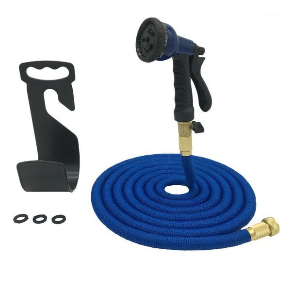

watering equipments 25-150ft plastic hoses garden set to with spray gun water hose for car expandable magic flexible pipe1