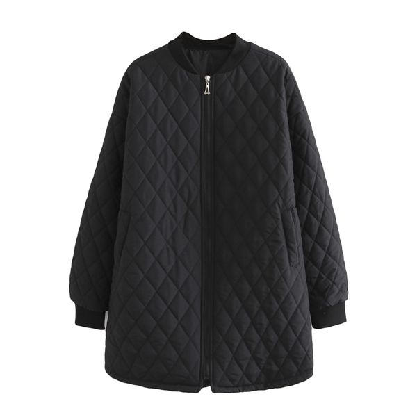 

winter coats for woman oversize full sleeve anti-static zipper long parka jacket women women's coat 201119, Black