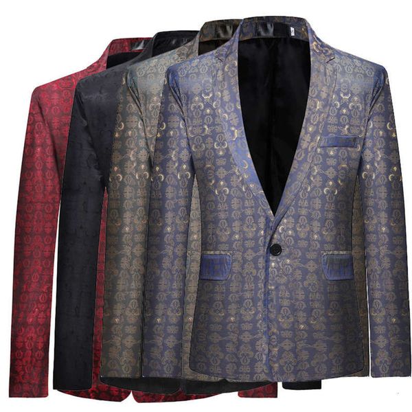 

men's fashion jacquard design large coat suit european, White;black