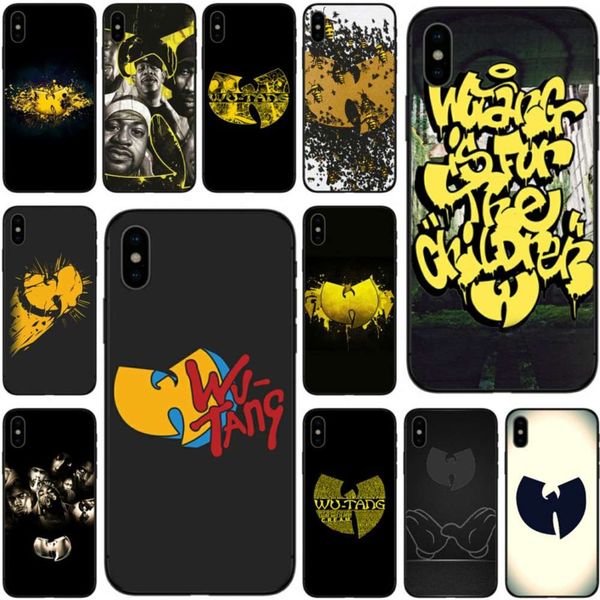 

wu tang nationality - silicone soft cover for mobile phone, black tpu cover for vip 5, 5c, 5s, se, 6, 6plus, 7, 7plus, 8, 8plus, x, xs,