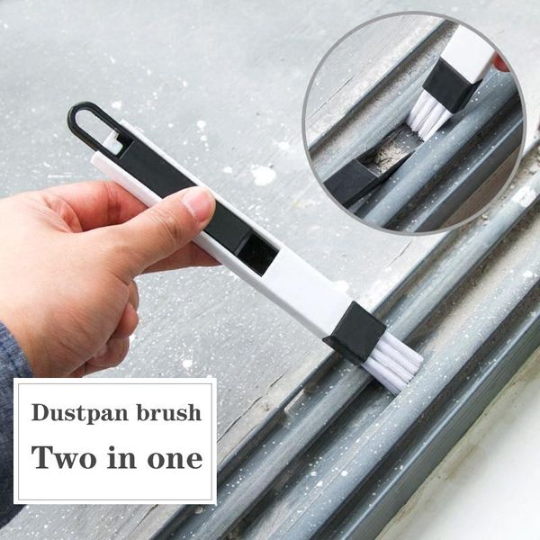 

multipurpose window door keyboard cleaning brush cleanerdustpan 2 in 1 tool black blue color window brush wmtqmk