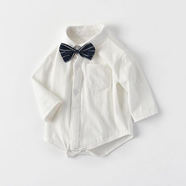 

rompers white baby boys romper born formal clothing toddler 2021 spring boy boutique clothes one piece infant soft cotton jumpsuit, Blue