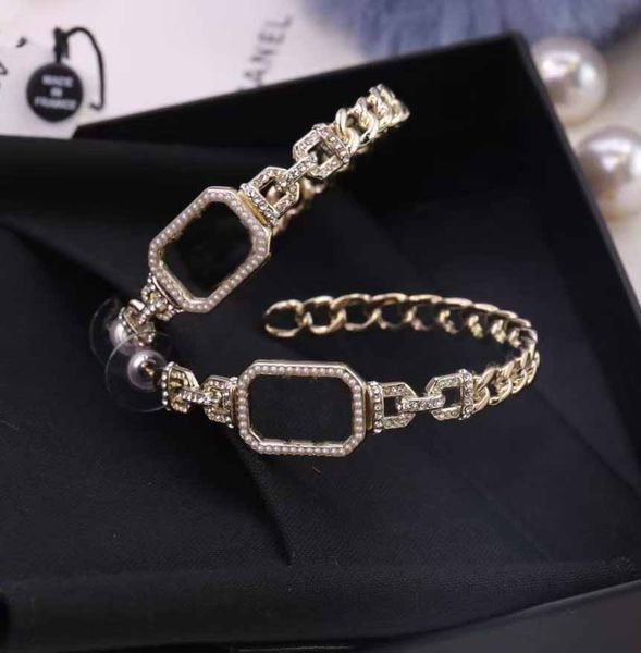 

2022 excellent charm stud drop earring with diamond and pearl for women wedding jewelry gift have stamp box ps3626, Golden