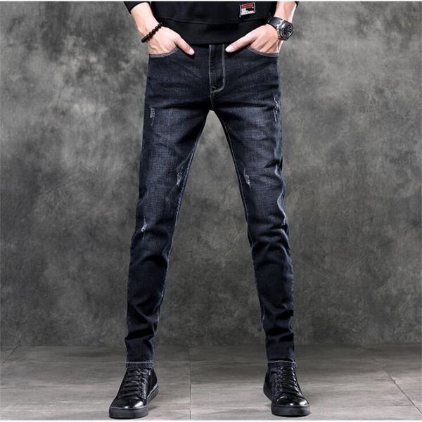 

autumn fashion new design men jeans on long pants male 201117, Blue