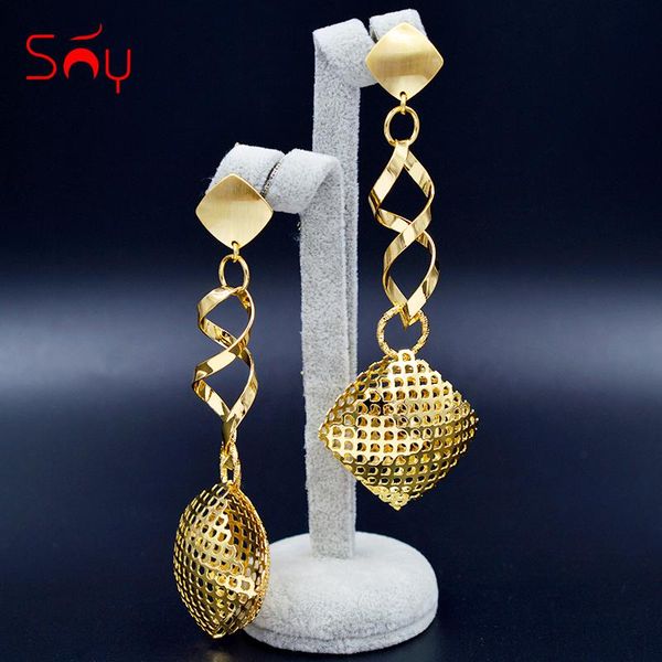 

dangle & chandelier sunny jewelry trendy square earrings long drop for women girls party wedding daily wear findings, Silver