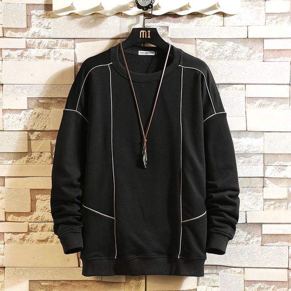 

2021 new fall spring black male hoodies hip hop punk pullover streetwear fashion clothes oversize 5xl 1bs0
