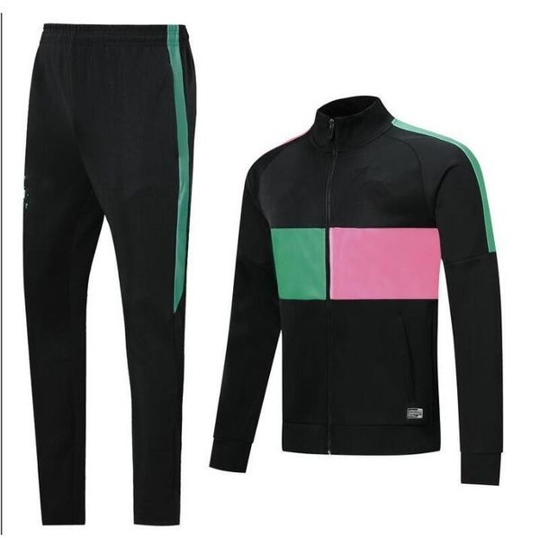 

2020 2021 soccer tracksuit jacket 20/21 football jacket suit training suit training clothes, Black;blue