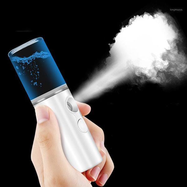 

25ml usb rechargable humidifier air diffuser handheld water ultrasonic nano essential car oil steamed face with light for home1