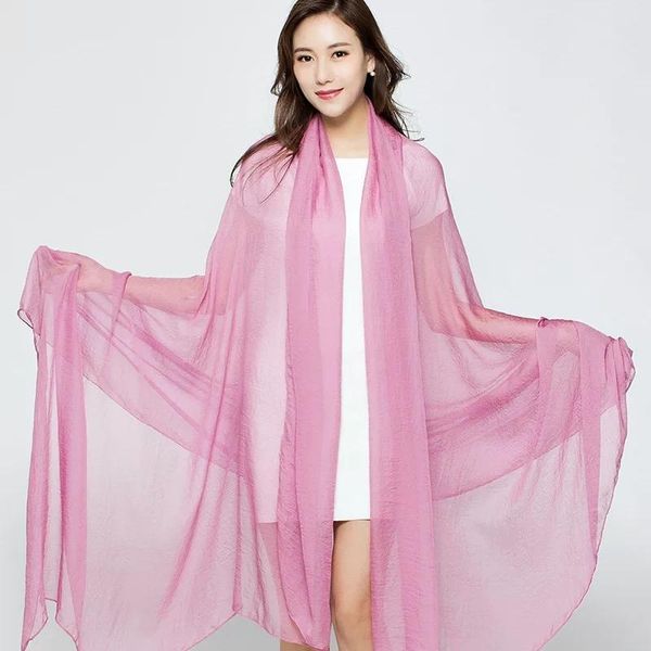 

scarves 150*165cm women scarf red green 24 solid color monochrome candy colored silk gift fashionable, Blue;gray