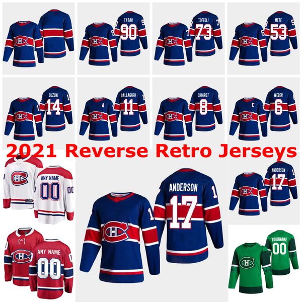 

монреаль canadiens 2021 обратная ретроприкатура 26 джефф петри джерси 28 майк reilly 6 shea weber 37 кит кинкел, Black;red