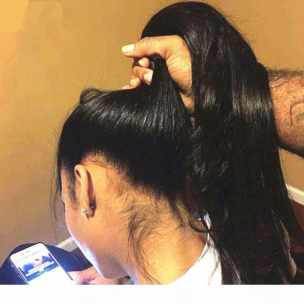 

human hair wigs for black women malaysian silk straight 360 lace frontal wigs with baby hair lace human hair wigs, Black;brown