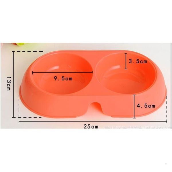 

pet feeder dog cat double new bowl cats dogs supplies drink water feed food for pets sale