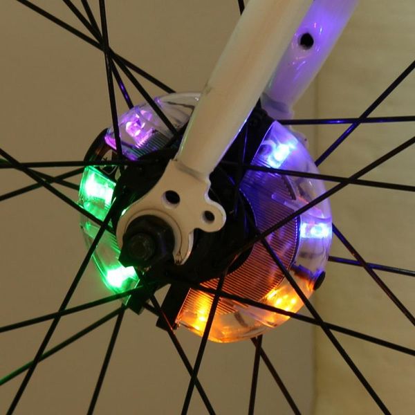 

led spoke warning lamp cycling decoration night riding lamp bike accessories bicycle wheel light bike fronail hub light