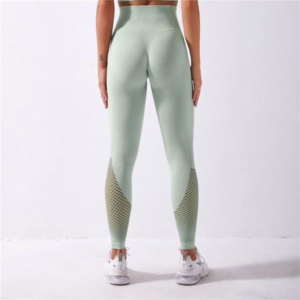 

women's leggings svokor women fitness seamless push up high waist hollow pants workout gym buttocks booty lifting, Black