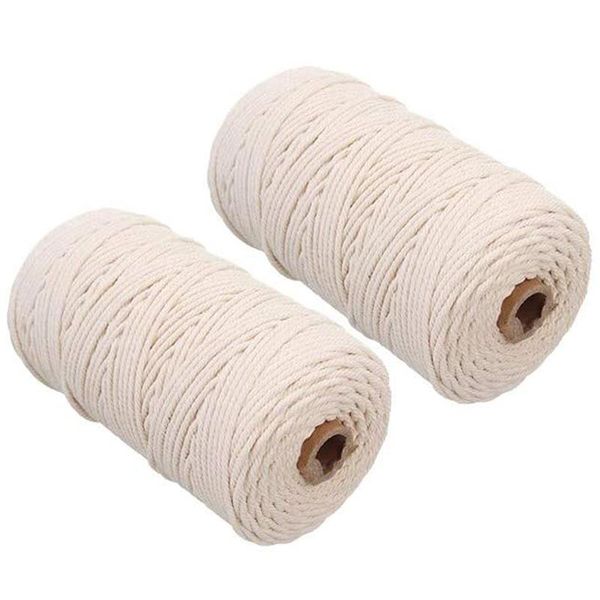 

macrame cord rolls,cotton macrame rope diy home decor arts and crafts project planter,wall decorations and gift wrapping, Black;white