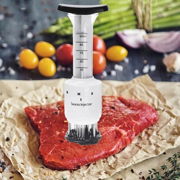 

meat tenderizer needle cooking accessories stainless steel blades for beef steak syringe kitchen gadgets me jllpxo