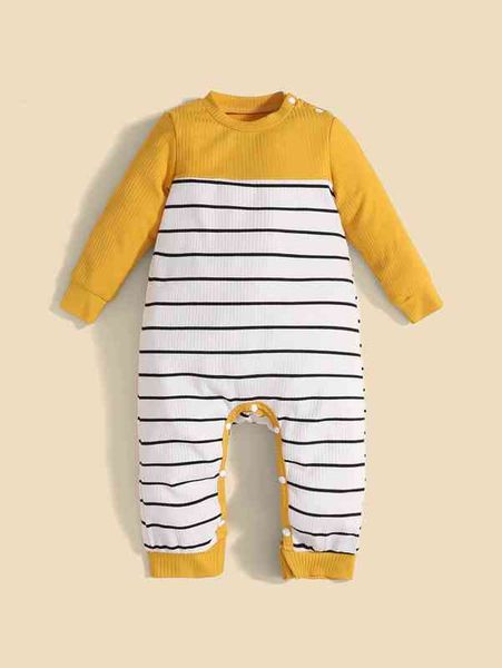 

baby 1pc striped panel jumpsuit she, Blue