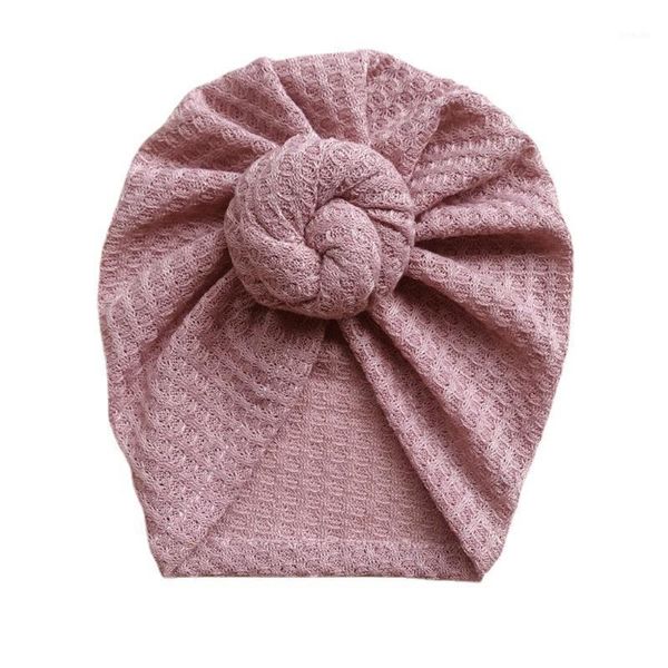 Mützen Hüte Waffel Häkelstrick Turban Hut 0–4 Jahre alt Kleinkind Säugling Baby Mädchen Mützen Schnecken Boutique Motorhaube Mode Haar