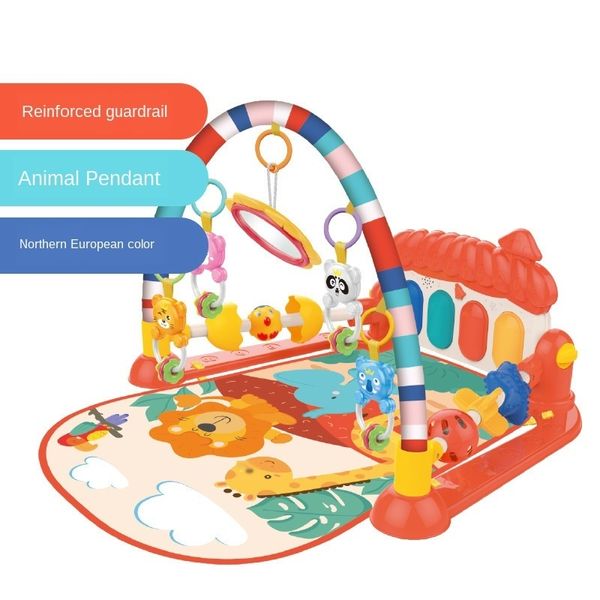 Babyspielmatte Kinder Teppich Pädagogische Puzzle Tapis Teppich mit Klavier Niedliche Tierspielmatte Baby Krabbeln Aktivität Fitnessraum Spielzeug LJ201113