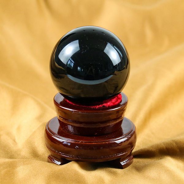 

40 60mm crystal ball pgraphy black obsidian sphere crystal ball healing stone crafts home decor accessories hope crystals h bbyqxb