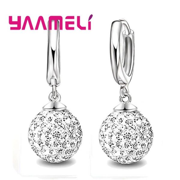 

dangle & chandelier fashion super shiny colorful cubic zirconia earrings jewelry for women girls present 925 sterling silver crystal