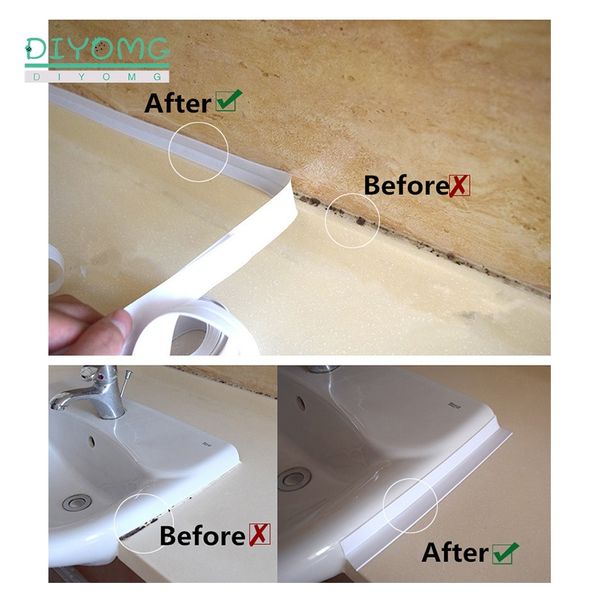 

кухонная раковина ванная комната уплотнительная полоса ленты угловой зазор дверной зазор швы уплотнительная лента пвх форма доказательство в