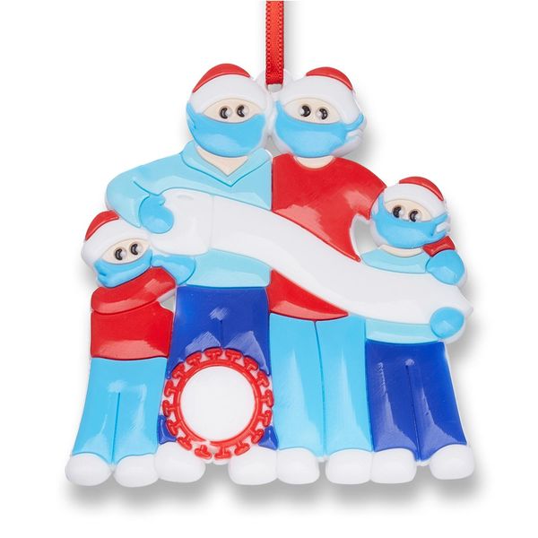 

2020 diy christmas party personality ornament santa claus hanging pendant for christmas tree necklace party gift for family wmtpni bdesybag, Gray