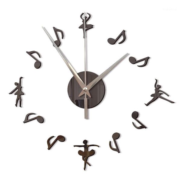 

wall clocks music studio sign clock notes treble clef art decorative gift for the musician or singers1