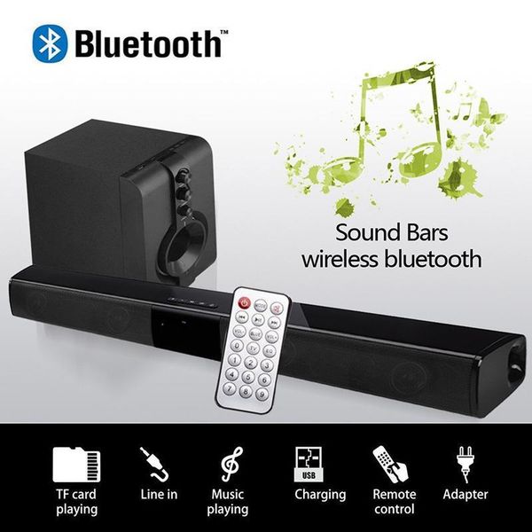 

soundbar multipurpose bluetooth speaker wireless 3d stereo surrounding sound tv family support remote control operation