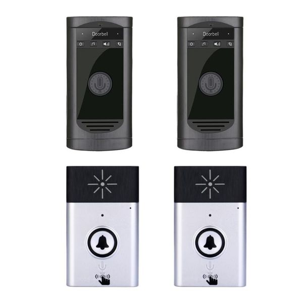 

doorbells wireless 200m long distance transmission two way intercom doorbell 2v2 door phone