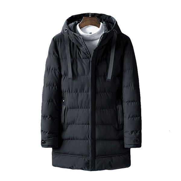 

2021 men's winter jackets, thick padded in medium-length fashion, warm jackets for cotton as9l, Black