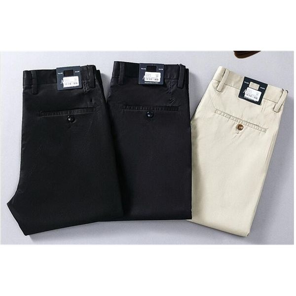 

2019 spring and summer new men's casual pants stretch tensi modal cotton men's trousers (11, Black