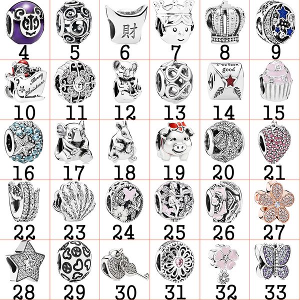 

925 sterling silver trendy charm bead pendant fit bracelet fashion women original jewelry custom birthday gift
