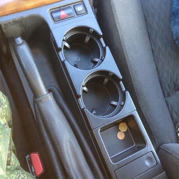 

за 1999-2006 гг. bmw e46 3 серии двойное отверстие автомобиля передний центр консоль для хранения лотка коробка монеты + чашка держатели нап
