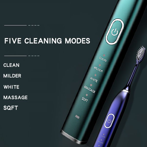 

electrictoothbrushrechargeable5modetravelsonicteethbrushoralhygieneipx7waterproofwithreplacementbrushheadsgift raben