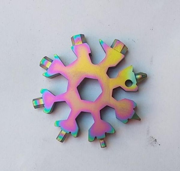 

multi function snowflake tool card stainless steel screwdriver wrench portable hand tools outdoor hiking campi wmtnxh comb2010