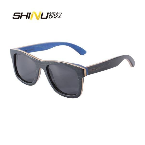 

sunglasses custom handcraft skateboard wooden frame glasses women wood men polarized driving 68003, White;black