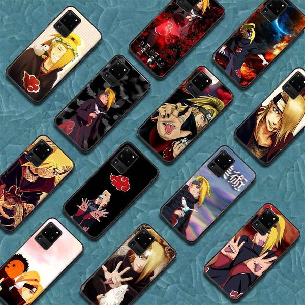 

3naruto akatsuki deidara helmet case is samsung galaxy s 678910 e 20 edge note 8910 plus black hole tpu primercf1