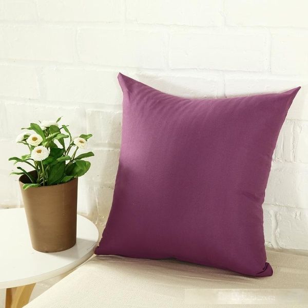 

pure color polyester white new pillowcase cushion cover pillow case blank christmas decor gift a175