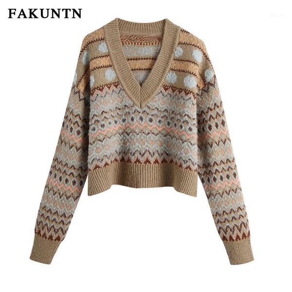 

women's sweaters knit sweater women pullover autumn winter clothes v neck long sleeve female knitted vintage jumper sweater1, White;black