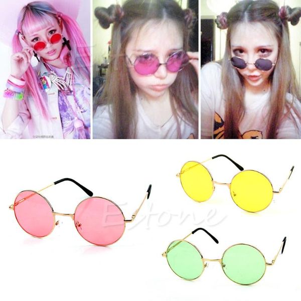 

sunglasses women retro round glasses colorful eyewear plastic frame pxpb, White;black