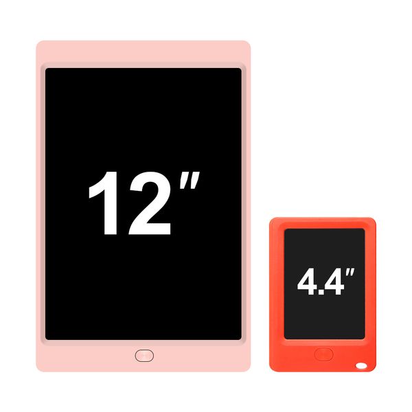 2-teiliges LCD-Schreibtablett, 12 Zoll elektronisches löschbares Zeichenbrett, Sperrbildschirmfunktion, wiederverwendbares magnetisches Notizblock-Geschenk