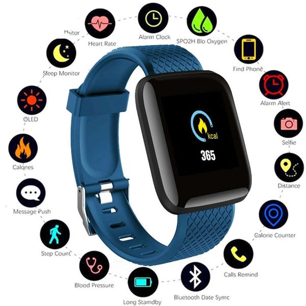 

intelligent waterproof sports wristband, color screen, heart rate control, ip68, bluetooth