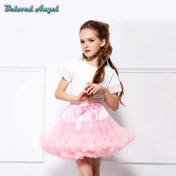 

baby girls skirts princess tutu skirts dance party performance miniskirt 2019 new sweet bow lace kids girl ball gown pettiskirt y200704