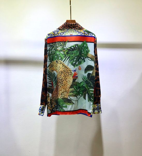 

summer runway o designer spring brand shirts long 1212-18 sleeve print women's 2021 milan shirts same style neck tpcnq, Black