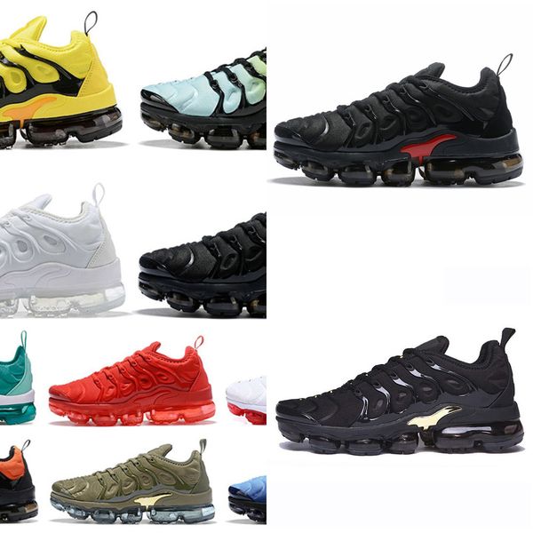

arrivals 36-47 new tn plus 2020 cushions running shoes for mens womens trainers black white rainbow olympic usa tns sneakers size us 13, White;red