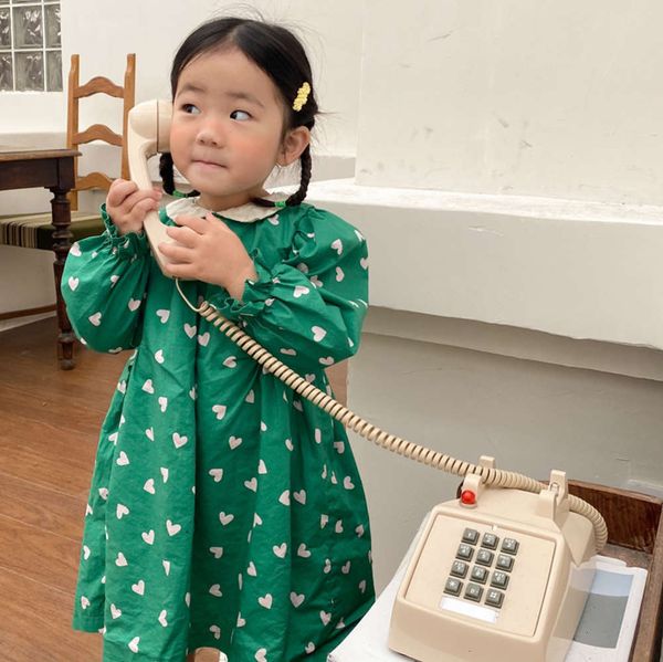 

lapel 2021 a-line spring korean love girls long sve contrast drs humgoy1s, Red;yellow